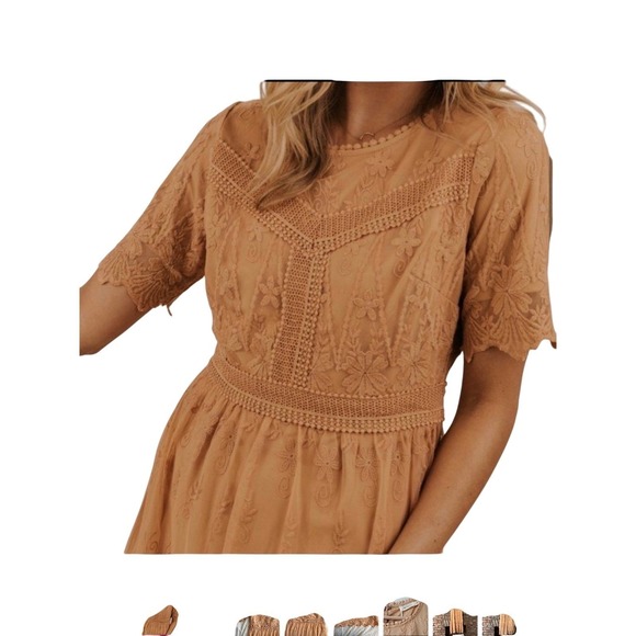 Women's Size 8 Roolee saffron fairycore boho dress - Picture 7 of 8